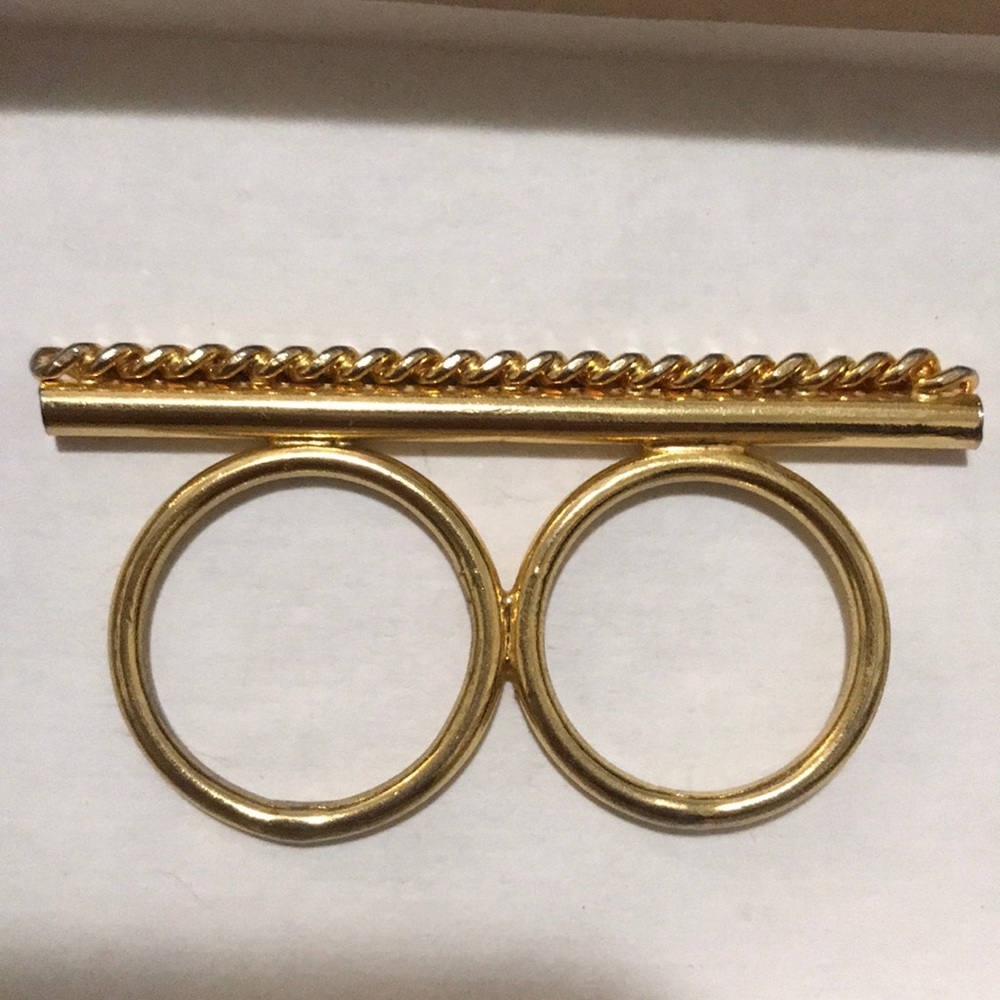 ⚡️Gold 2 finger ring